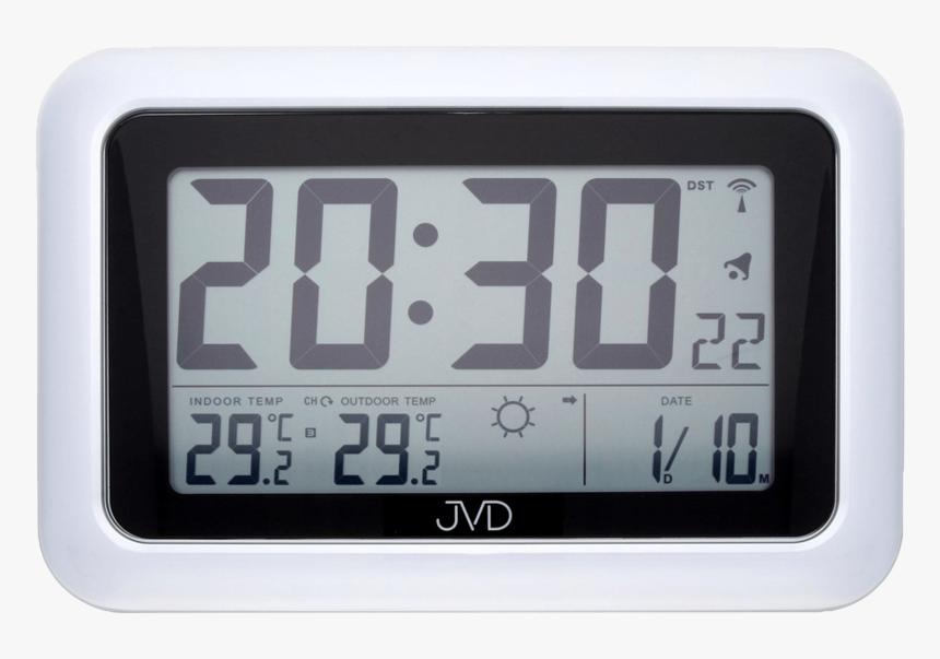 Radio-controlled Digital Clock With An Alarm Clock - Jvd Rb36, HD Png Download, Free Download