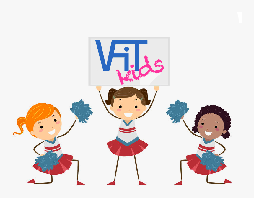 Cheerleader Clipart Holding Sign, HD Png Download, Free Download