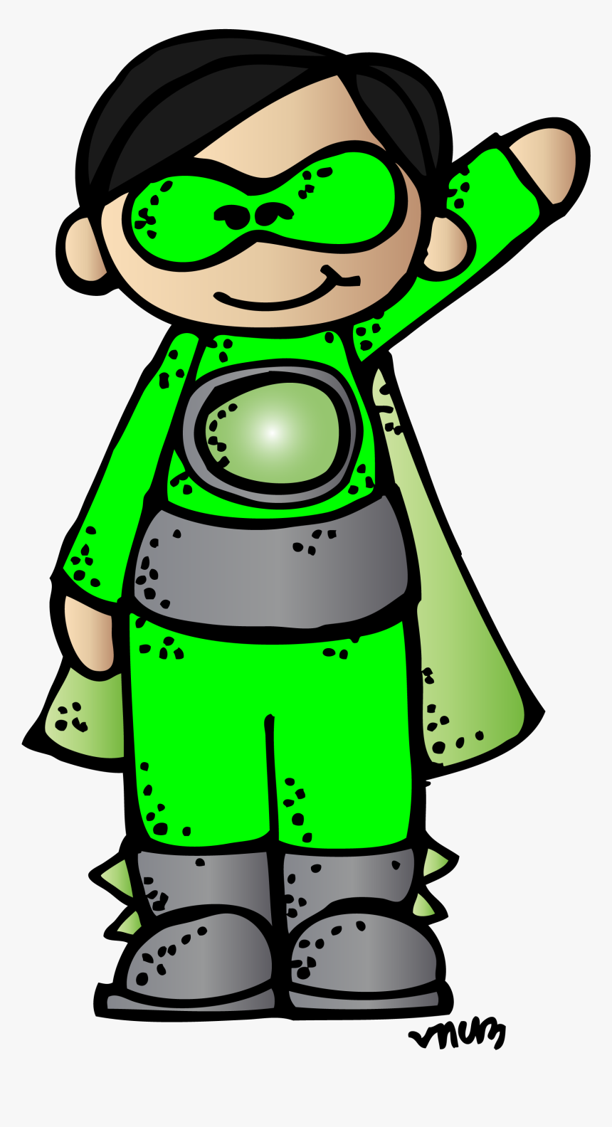 Place Value Power - Melonheadz Clip Art Superhero, HD Png Download, Free Download