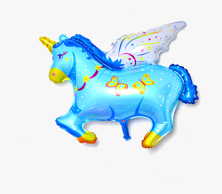 Foil Balloon 35cm "flying Unicorn - Animal Figure, HD Png Download, Free Download