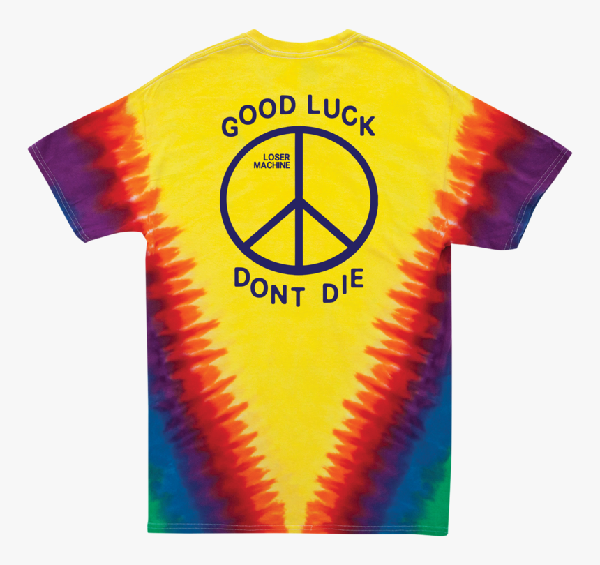 Trench Light Tie Dye Stock Tee Clipart , Png Download - Transparent Peace Sign Cartoon, Png Download, Free Download