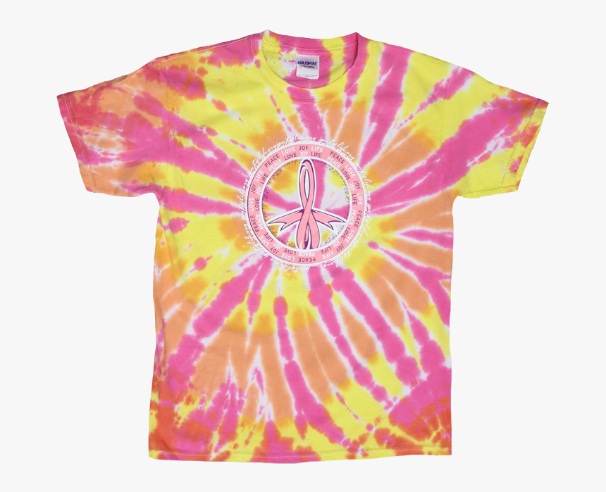 Peace Love Life Tie Dye T Shirt - Active Shirt, HD Png Download, Free Download