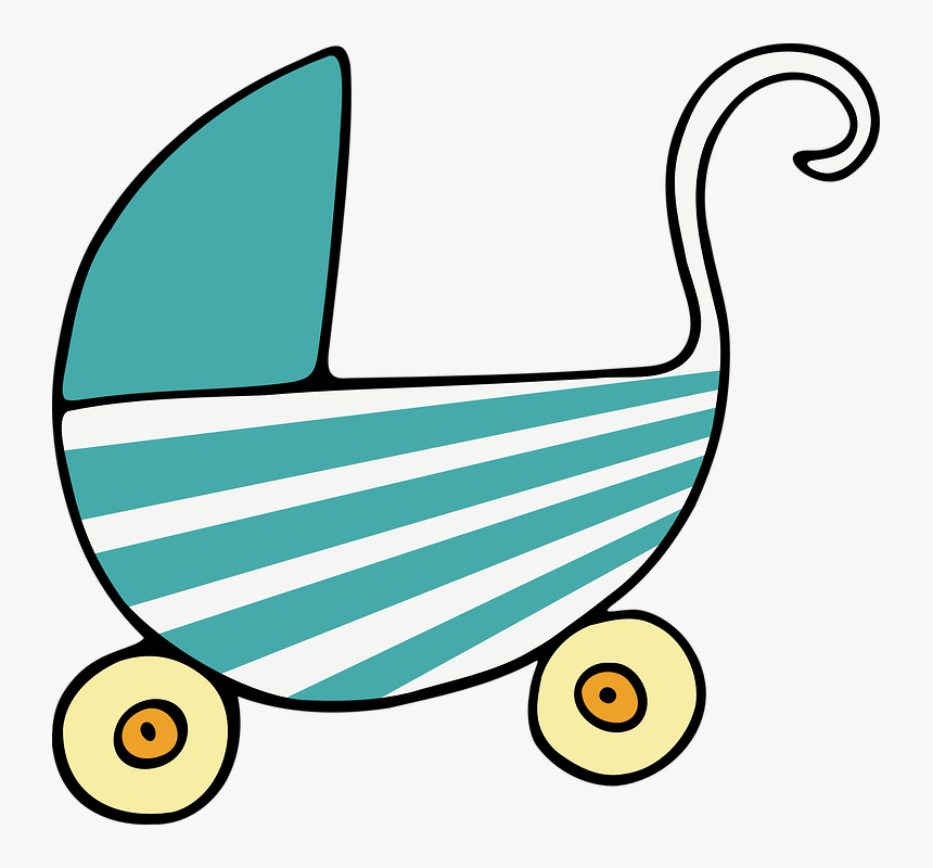 Girl Crib Cliparts - Baby Shower Clip Art, HD Png Download, Free Download