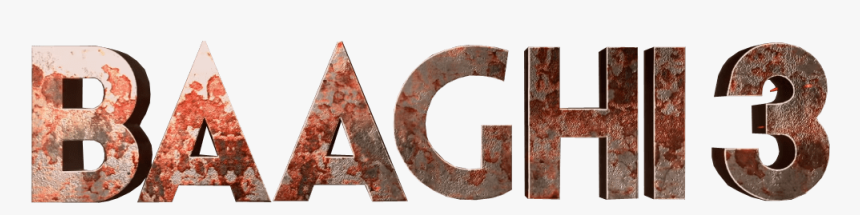 Baaghi 3 Text Png Image - Graphic Design, Transparent Png, Free Download