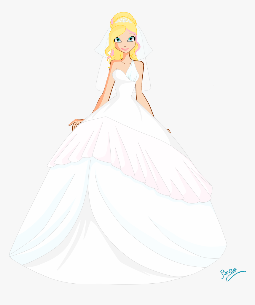 Collection Of Free Dress Drawing Wedding Download On - Wedding Dress Drawing Transparent, HD Png Download, Free Download