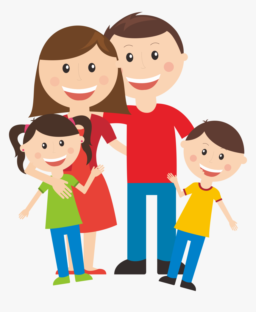 Community Clipart Existence - Family Of Four Clipart, HD Png Download, Free Download
