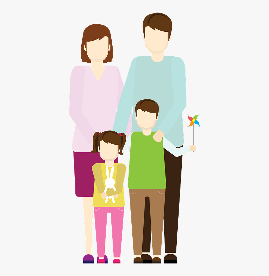 Family Clipart - ลาย เส้น ภาพ วาด พ่อ แม่ ลูก, HD Png Download, Free Download