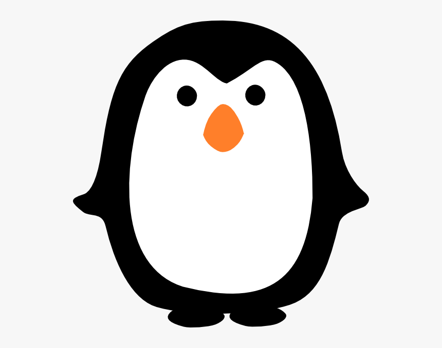 Simple Penguin Clip Art At Clker Com Vector Clip Art - Cartoon Penguin No Background, HD Png Download, Free Download