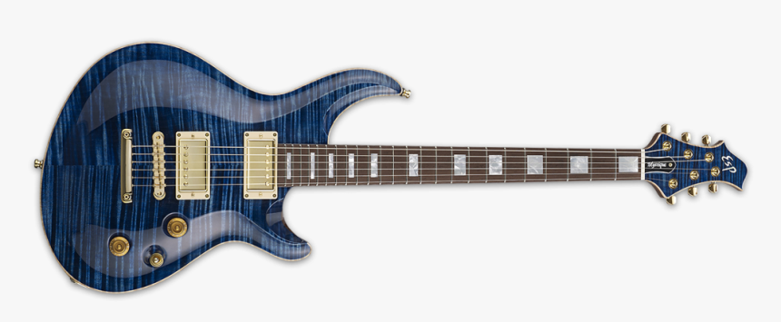 Esp Original Custom Shop Mystique Ctm Electric Guitar - Esp Eclipse Ii Blue Natural Fade, HD Png Download, Free Download