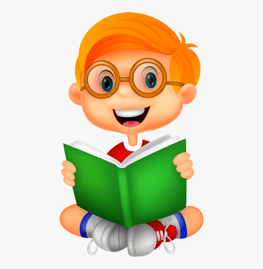 Pin By Priya Jerath On Kid Crafts - Student Cute Reading Cartoon, HD Png  Download - kindpng