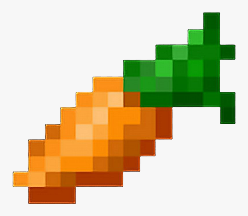 Minecraft Carrot Png Image Background - Minecraft Carrot Png, Transparent Png, Free Download
