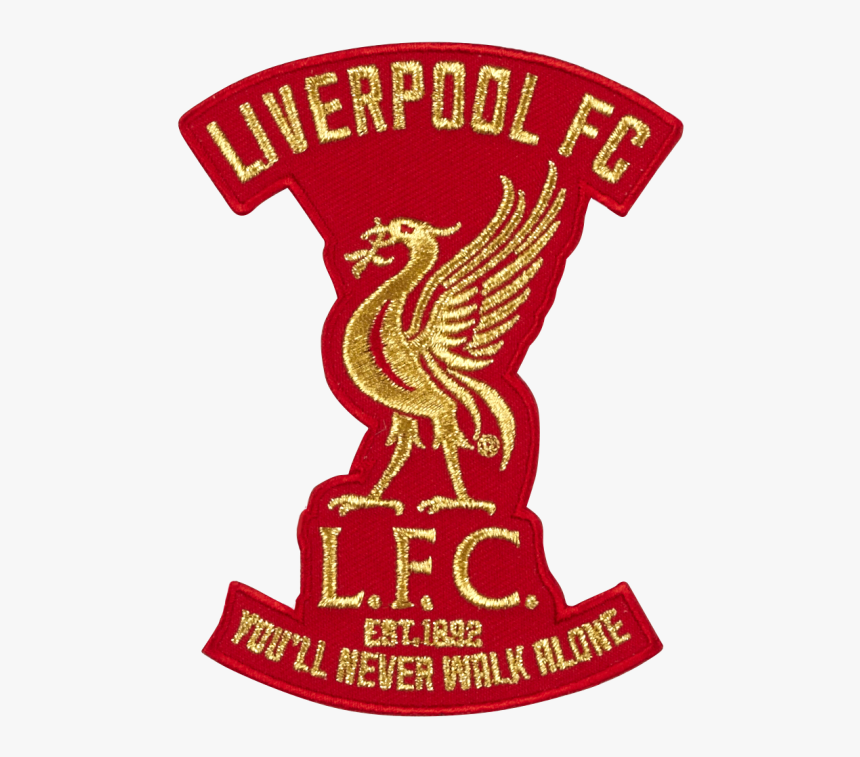 Lfc Liverbird Metallic Gold Thread Patch - Liverpool Fc Liver Bird Car Badge, HD Png Download, Free Download