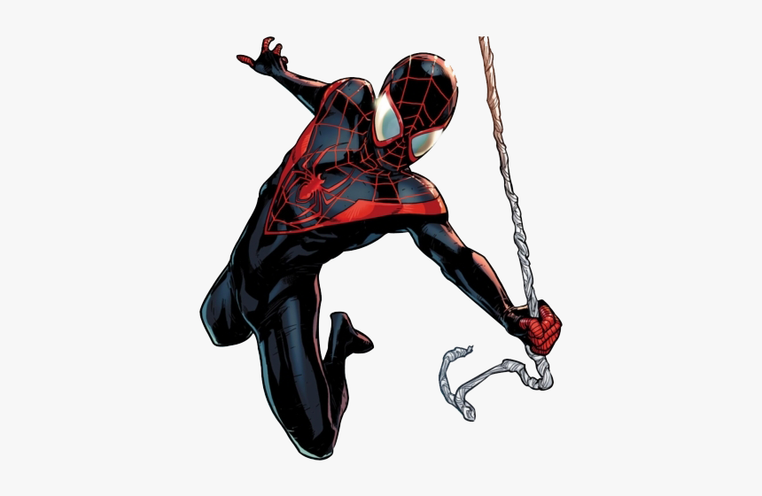 Miles Morales Png File - Black Spider Man Drawing, Transparent Png, Free Download