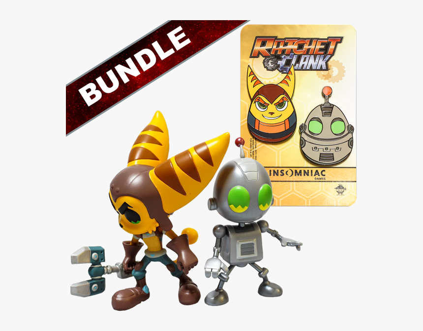 Ratchet & Clank Vinyl Figures Bundle - Ratchet And Clank All 4, HD Png Download, Free Download