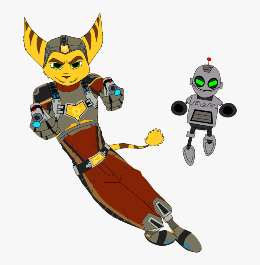 Ratchet And Clank Clipart , Png Download - Ratchet And Clank Line Art, Transparent Png, Free Download