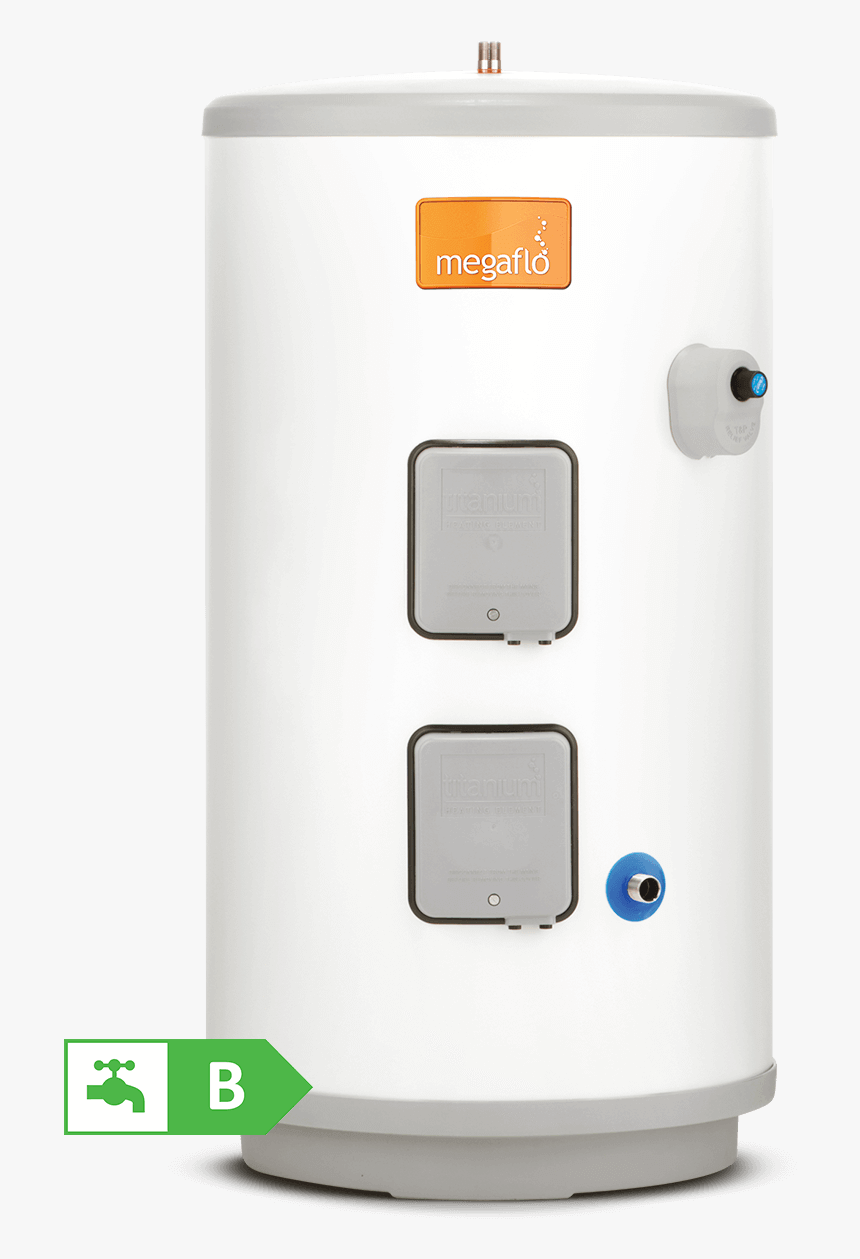 Megaflo Eco 125 Direct - Heatrae Sadia Megaflo Eco Unvented Indirect Cylinder, HD Png Download, Free Download