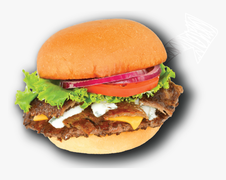Gyro Cheese Burger Png , Png Download - Cheeseburger, Transparent Png, Free Download