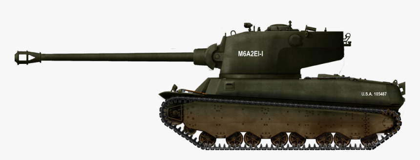 Heavy Tank M6a2e1 - M6 Tank, HD Png Download, Free Download