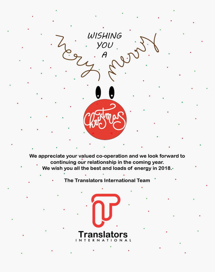 Happy Holiday Wishes From Translators International - Illustration, HD Png Download, Free Download