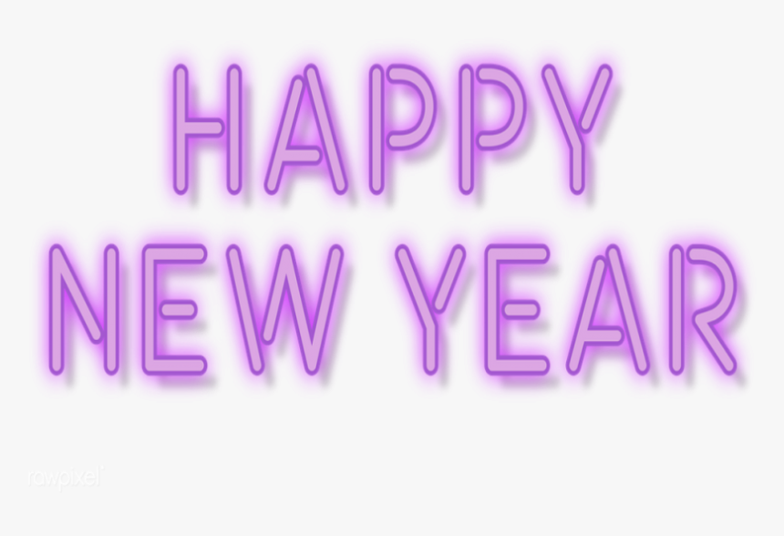 Happy New Year 2020 Neon Png, Transparent Png, Free Download