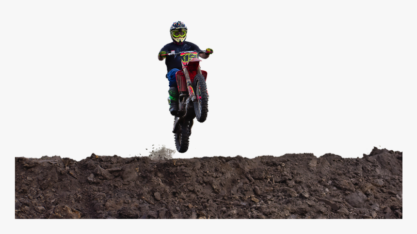 Motocross, Jump, Airborne, Dangerous, Dirtbike, Ramp - Portable Network Graphics, HD Png Download, Free Download