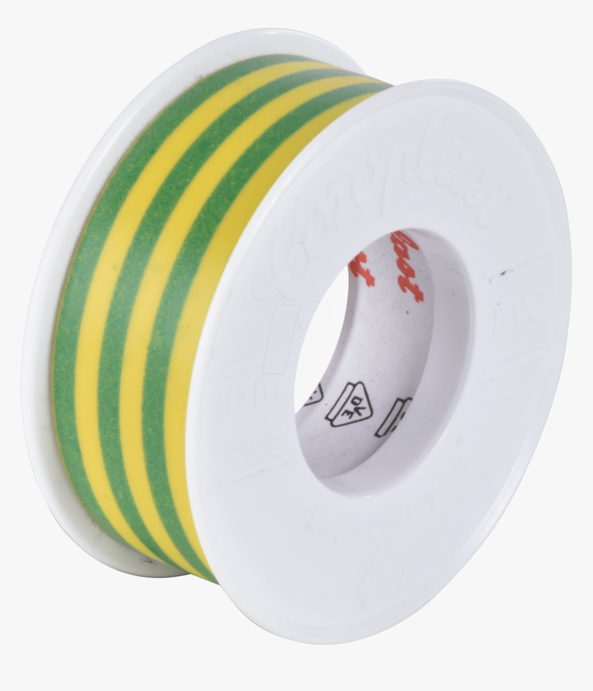 Vde Electrical Insulation Tape, 10 M, 19 Mm, Green-yellow - Circle, HD Png Download, Free Download