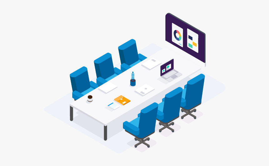 The Board Room Illustration App Flat Technology Vector - Graphic Design, HD Png Download, Free Download