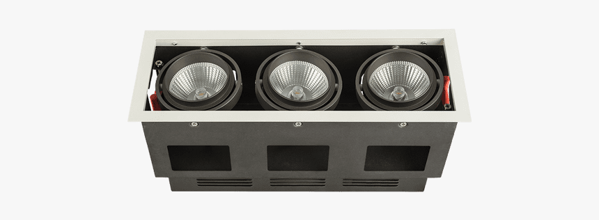 36w Triple Head Recessed Down Light - Subwoofer, HD Png Download, Free Download