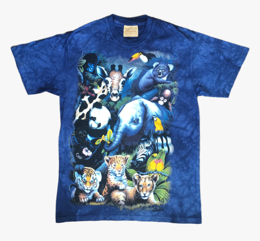 2000 The Mountain Jungle Animals T-shirt , Png Download - T-shirt, Transparent Png, Free Download