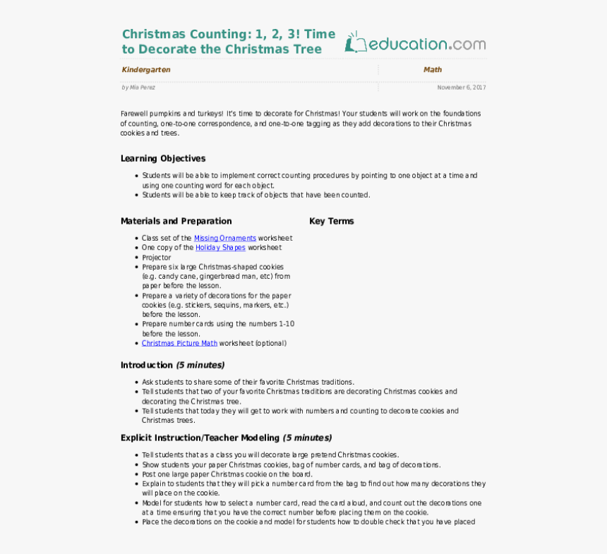 Time To Decorate The Christmas Tree - Lesson Plan On Sensation And Perception, HD Png Download, Free Download