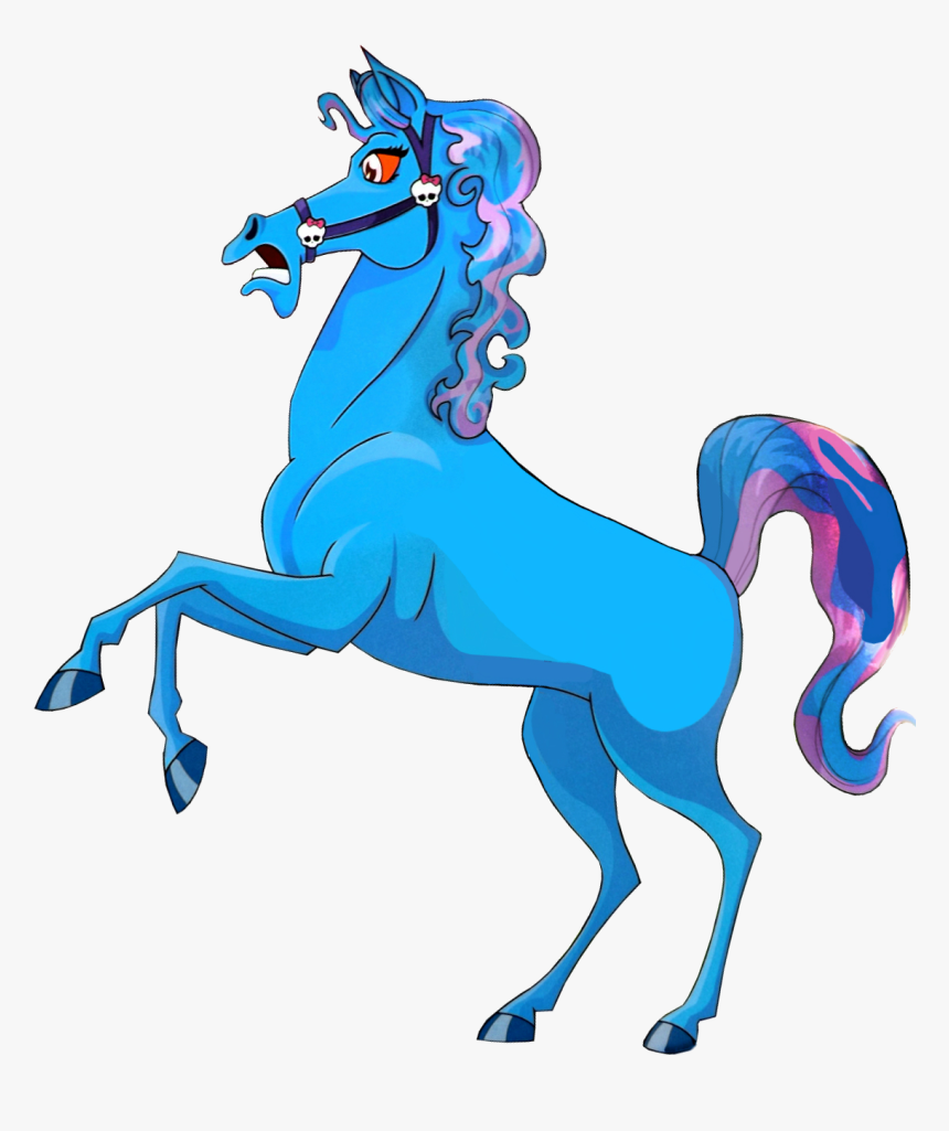 Pet Clipart Monster High - Blue Horse Monster High, HD Png Download, Free Download