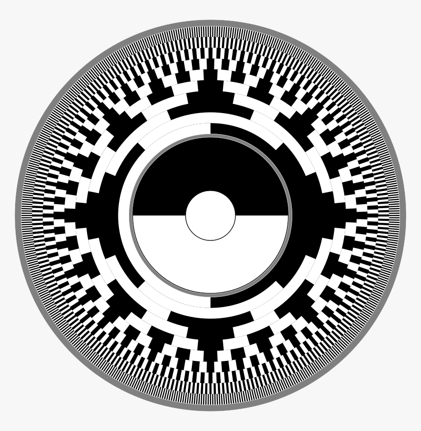 Gray-code As Compact Disk Label - Binary Reflected Gray Code, HD Png Download, Free Download