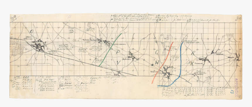 Villers Bretonneux Trench Map, HD Png Download, Free Download