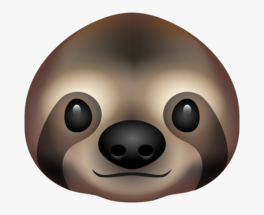 Sloth Head Emoji Awake Big - Sloth Picture Transparent Background, HD Png Download, Free Download