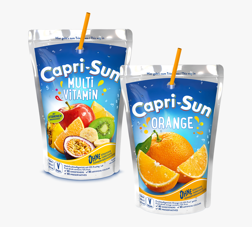 Capri-sun Multivitamin And Orange - Capri Sun, HD Png Download, Free Download