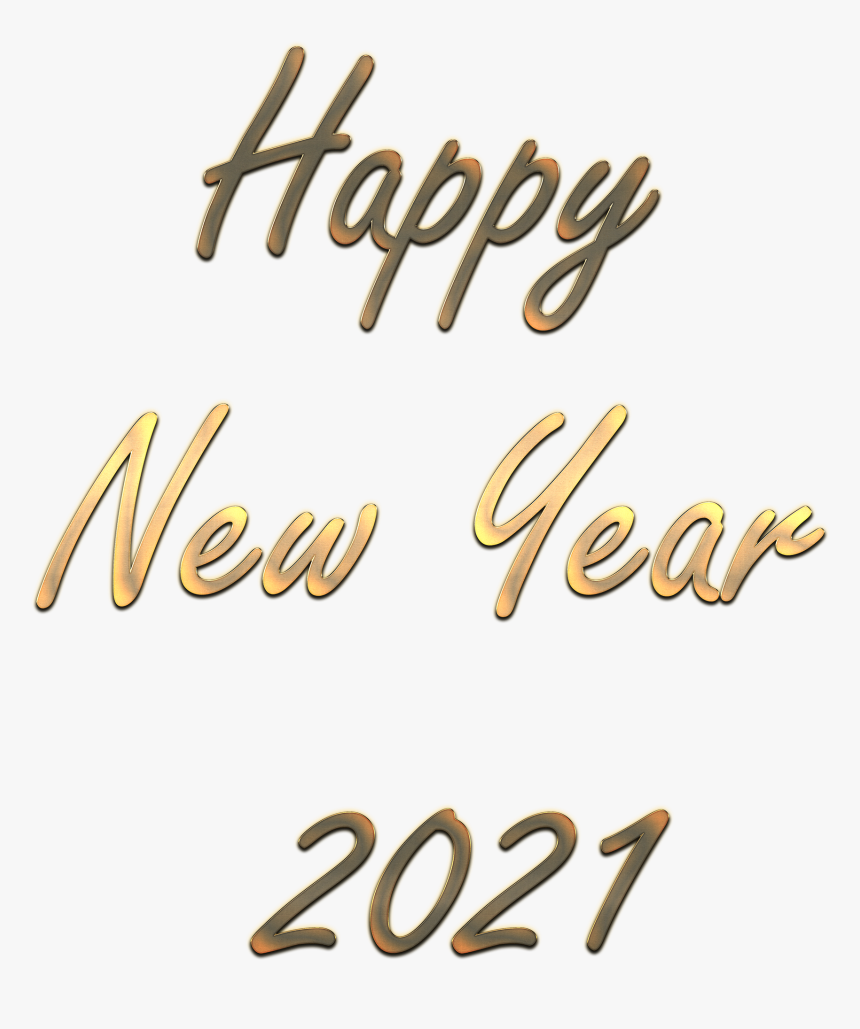 Happy New Year 2021 Png Free Download - Calligraphy, Transparent Png, Free Download