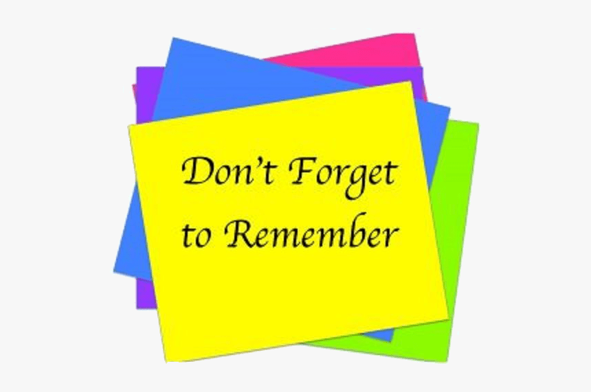 Dont Forget To Remember - Remember Post Note, HD Png Download, Free Download