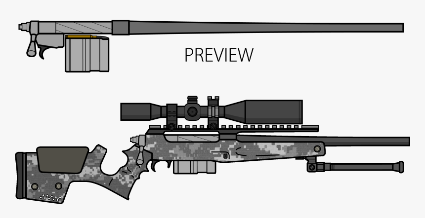 Team Fortress 2 By Momentscomic - Draw A Sniper Rifle, HD Png Download, Free Download