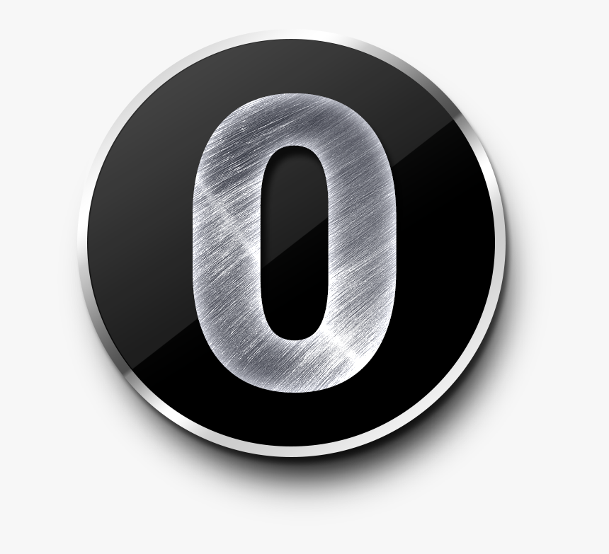 Metal Number 0 Png, Transparent Png, Free Download