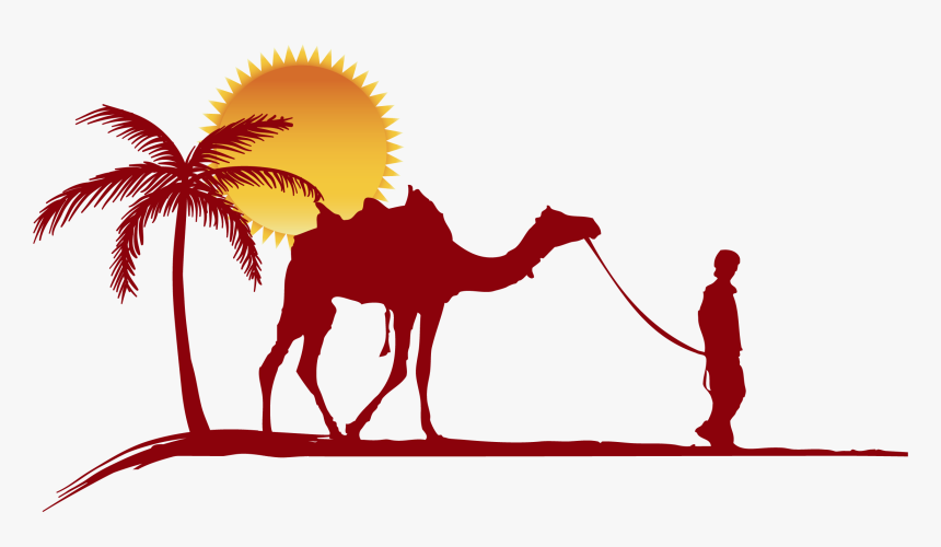 Transparent Camel Clipart Png - Camel In Desert Vector, Png Download, Free Download