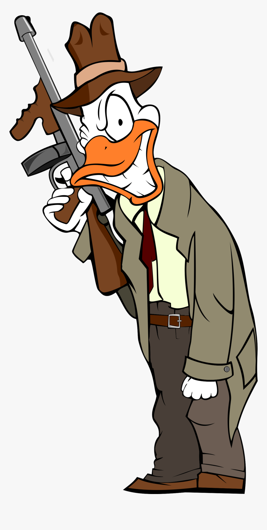 Gangster Crime Duck Vector Clipart - Gangster Ducks, HD Png Download, Free Download