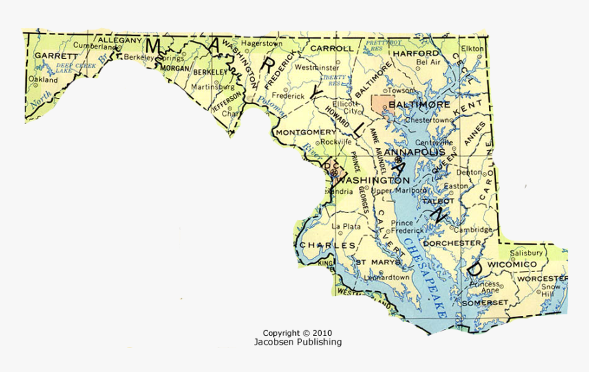 Maryland Map - Atlas, HD Png Download, Free Download