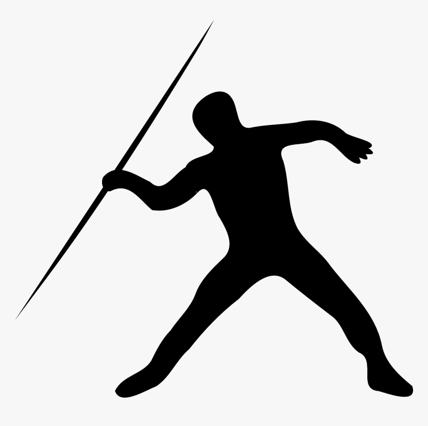 Javelin Throw Vector Graphics Track And Field Sports - Javelin Throw Clipart, HD Png Download, Free Download