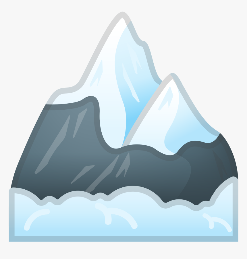 Snow Capped Mountain Icon - Mountain Emoji Png, Transparent Png, Free Download