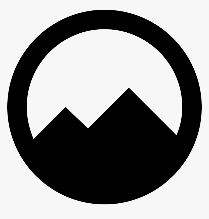 Mountains Inside A Circle - Mountains In A Circle, HD Png Download, Free Download