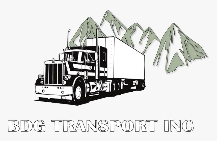 18 Wheeler Tractor Trailer Silhouette , Png Download - Coloring Picture Of Semi Truck, Transparent Png, Free Download
