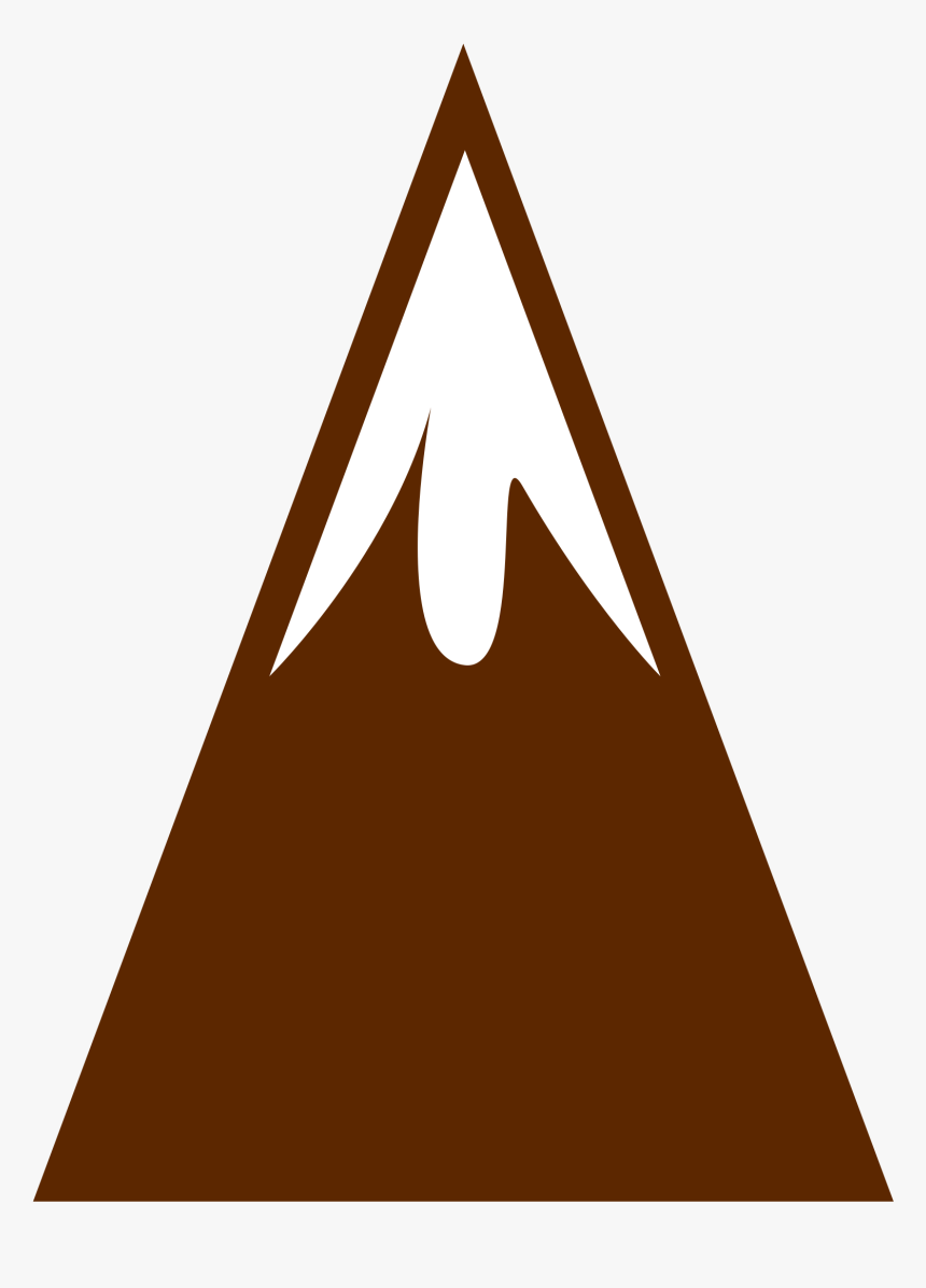 Clipart - Mountain Brown Icon Png, Transparent Png, Free Download