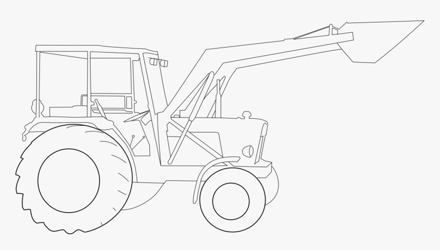 John Deere Tractor Drawing, HD Png Download, Free Download