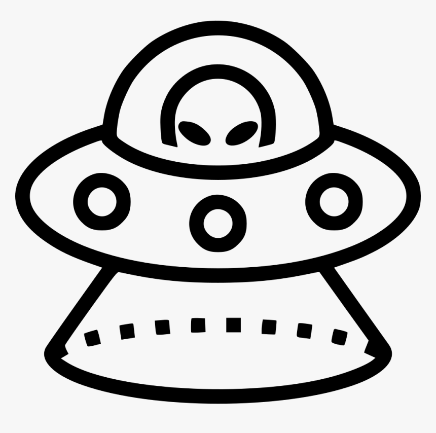 Ufo Space Ship Alien - Little Alien In Ufo, HD Png Download, Free Download