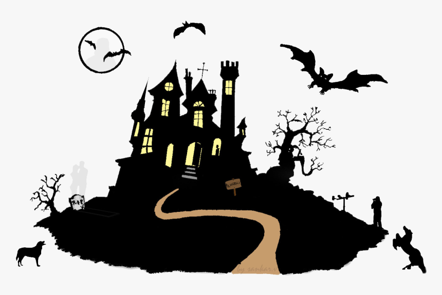 Transparent House Frame Png - Halloween Haunted House Png, Png Download, Free Download